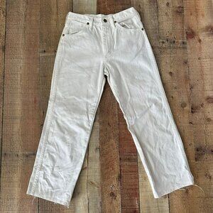 Vintage White Wrangler Womens Size 28 Denim Jeans